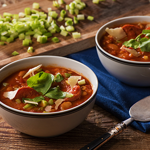 Pasta e Fagioli with Milano Salami (with wine)