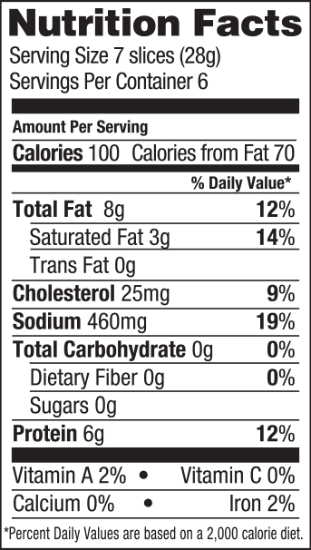 nutitional info