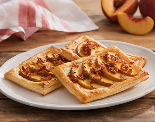 Peach & Pancetta Mini Tarts