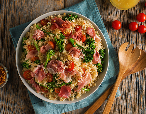 Warm Quinoa and Broccolini Salad