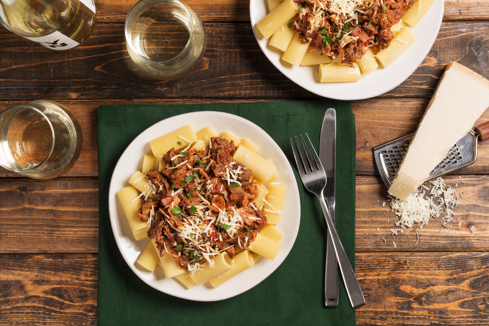 Rigatoni with Short Rib and Pancetta Ragu