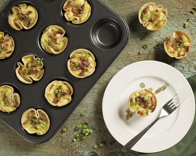 Cheesy Italian Muffins with Pancetta