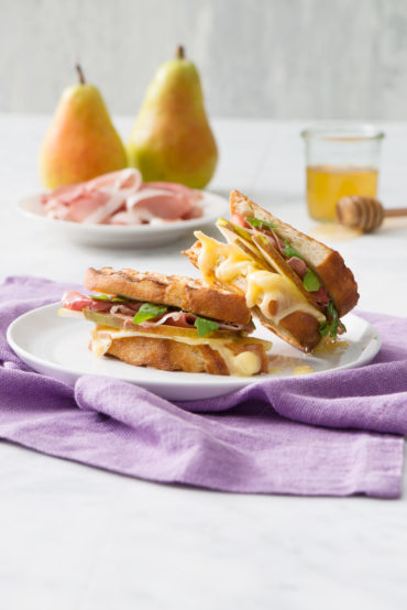 Prosciutto, Brie and Pear Panini