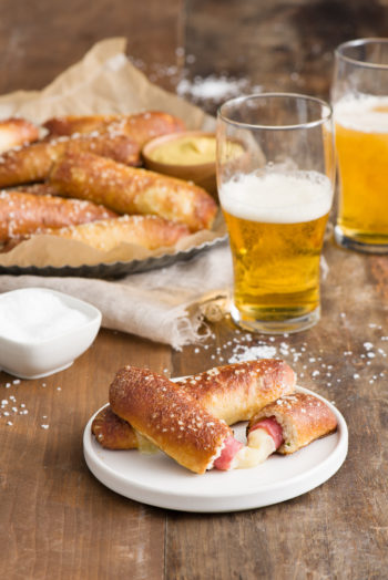 Cheesy Pretzel Paninos