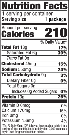 nutitional info