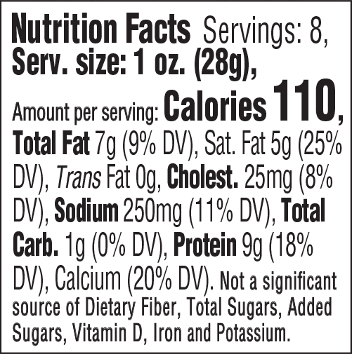 nutitional info
