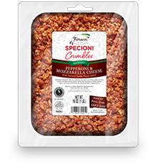 Pepperoni and Mozzarella Crumbles
